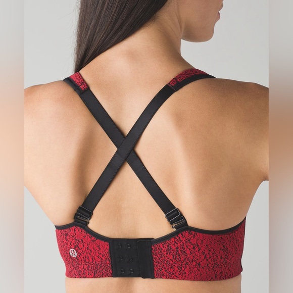 LULULEMON Ta Ta Tamer Power Luxtreme Spray Jacquard True Red Black (S) - Picture 5 of 10